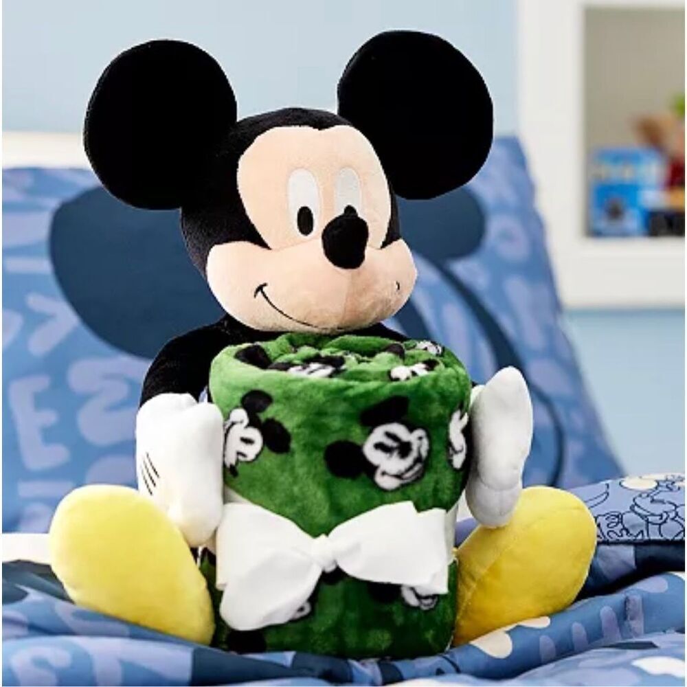 Disney's mickey Mouse Buddy & Throw Set by The Big One Kids NWT - Picture 5 of 8